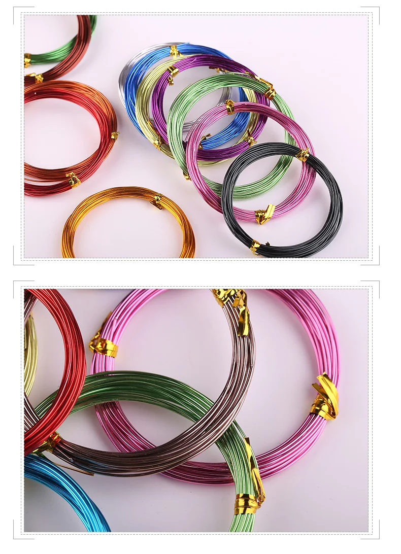 diameter 3mm length 5 meter Aluminum wire soft black gold blue sliver red color AL wire for lab DIY Horticultural model