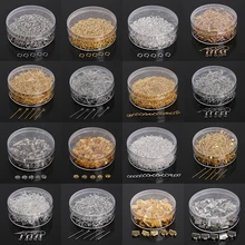 100-500 pçs/set pular anel/tampas de contas/correntes estendidas/pinos/braçadeiras/caixa de ganchos packagingjewelry achados para joias da moda
