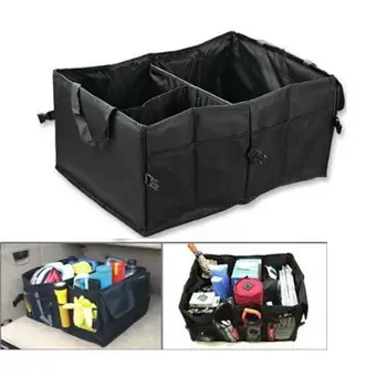 

Black Folding Waterproof Oxford Fabric Car Boot Storage Bag Box Toolbox Organizer