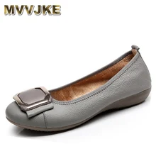 MVVJKE/Большие размеры 34-43; модная обувь; ; лоферы; женская обувь из натуральной кожи на плоской подошве; женская повседневная обувь; Женская рабочая обувь для медсестры