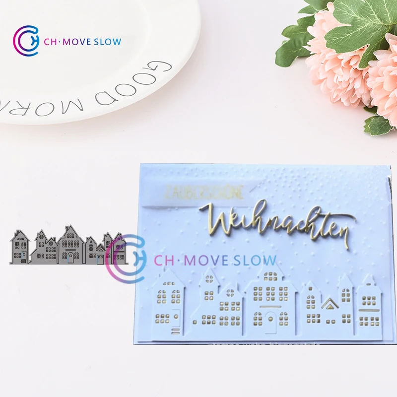 

2019 New Arrival CH castle Metal cutting dies stencil Greeting Card Decoration DIY Scrapbooking Scrapbook Paper Photo Album