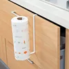 Iron Metal Kitchen Tissue Holder Hanging Toilet Roll Paper Holder Towel Rack Kitchen Bathroom Cabinet Door Hook Holder Organizer ► Photo 3/6