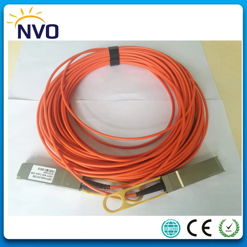 

40Gb/s,MMF,850nm,1M (3ft), LC,Multi Mode,40G QSFP+ Cables Active Fiber Copper Cable,40G QSFP+ to QSFP+ Active Optical Cable