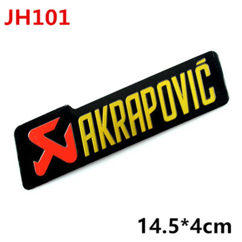 JH101 3D алюминиевый сплав автомобиля MIVV AR YOSHIMURA стикер Leovince CBR Twobrothers AKRAPOVIC Стрелка Мотоцикл Глушитель выхлопная наклейка на трубы - Цвет: JH101