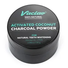 Кокосовая Скорлупа красота зубной порошок отбеливание зубной порошок чистка зубов Ослепительная белая улыбка