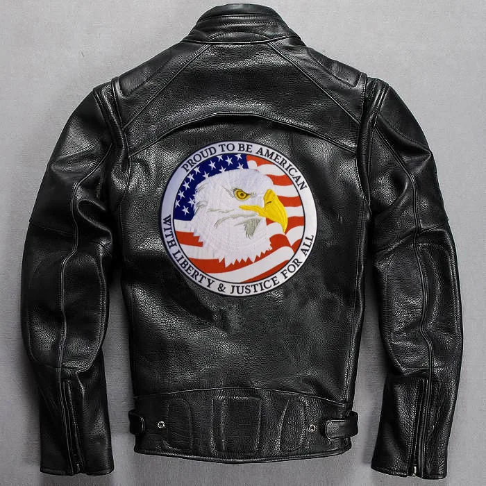 Proud to be american motorcycle embroidery iron on custom military patch for jacket punk vest garment accessories free shipping  (3)