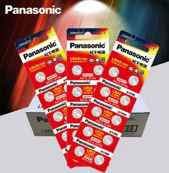 200 шт./партия Panasonic AG12 LR43 186 0% Hg для часы игрушки 1,5 V щелочные батареи для калькулятор 0% Hg