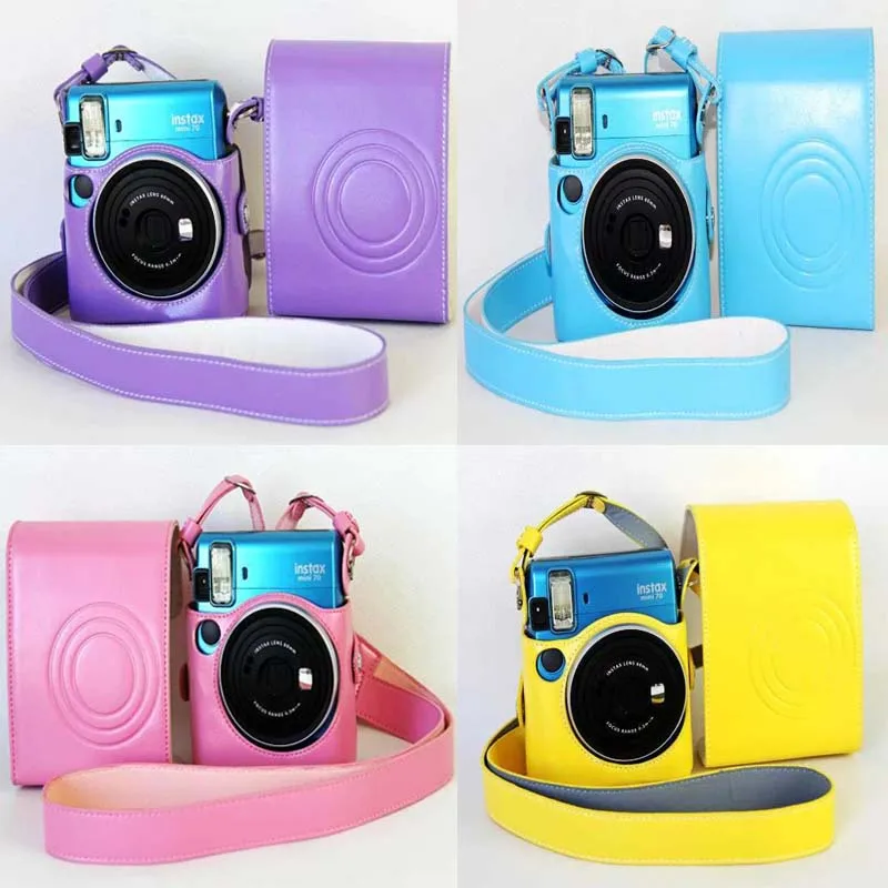 5Colors Digital Camera Bag Case For Fuji Fujifilm Instax Mini 70 PU