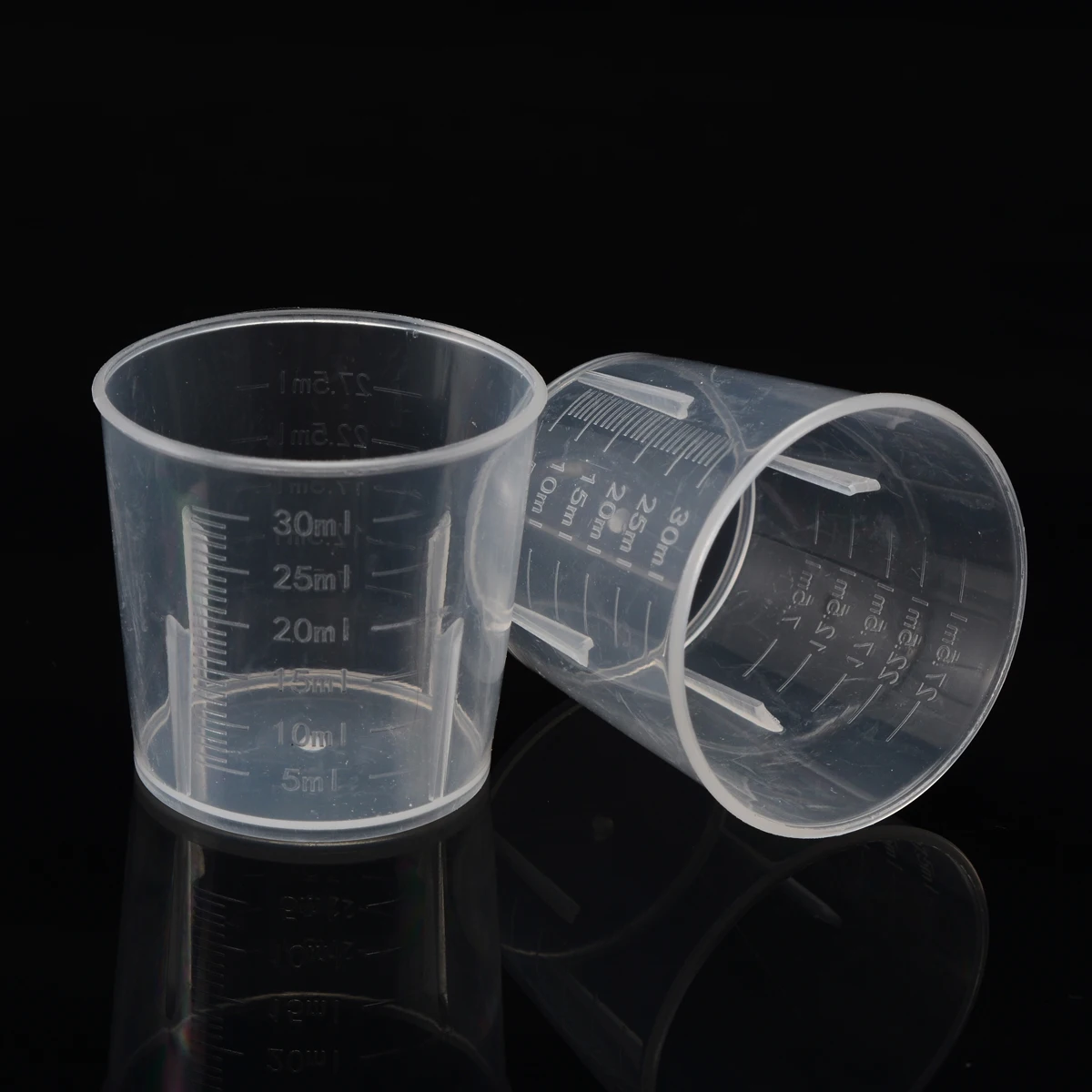 10pcs 30ml Plastic Clear Measuring Cups Disposable Liquid Container Medicine Cups Kitchen Tool