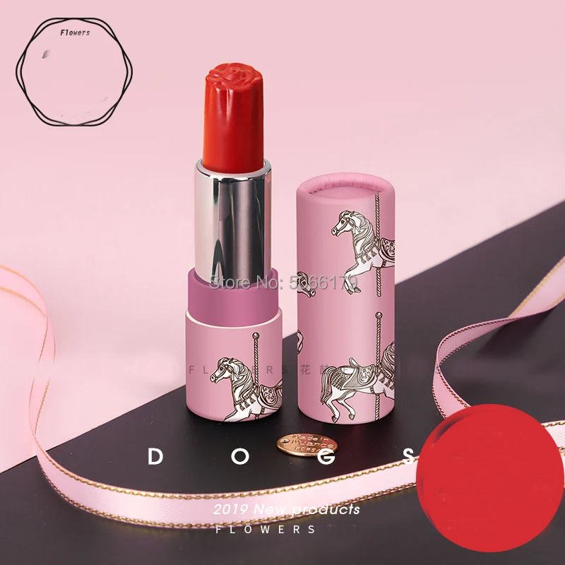 

12.1mm Empty Pink Kraft Paper Beauty Lipstick Tube, Lip Balm Paper Packing Container Concealer Storage Box, Lip Rouge Bottle