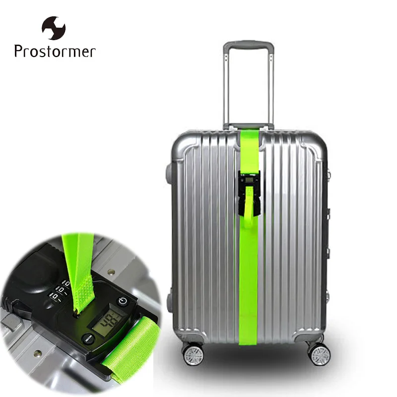 

Prostormer Travel Luggage Scale Code Lock Suitcase Strap Belt Digital Hanging Baggage Weigh Scale D0302
