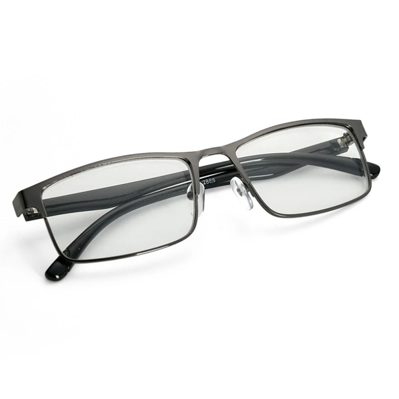 Simple Business Reading Glasses Men For Work Office Clear Lens Metal