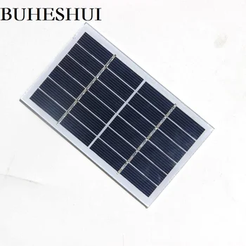 

BUHESHUI 1W 6V Solar Cell Module Glass Laminated Polycrystalline DIY Solar Panel Charger For 3.7V Battery 115*70MM