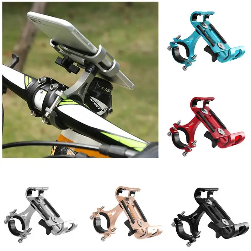 

Cycling Road Bike Phone Holder Aluminum Alloy 360 Degree Rotation Bicycle Mobile Phone Holder