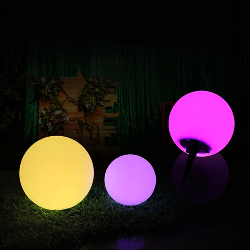 colorful garden LED globe lamp