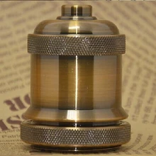 E26 E27 гальванический алюминиевый держатель лампы, восстановление со временем древних способов изготовления патрон для лампы, из чистого алюминия базы модная лампа Разъем