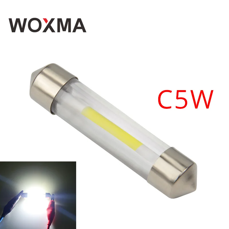 

WOXMA C5W 12V Festoon 31mm 36mm 39mm 41mm C10W c5w LED Interior Light Bulb SMD 6000K White c5w led Auto Light for Car Styling