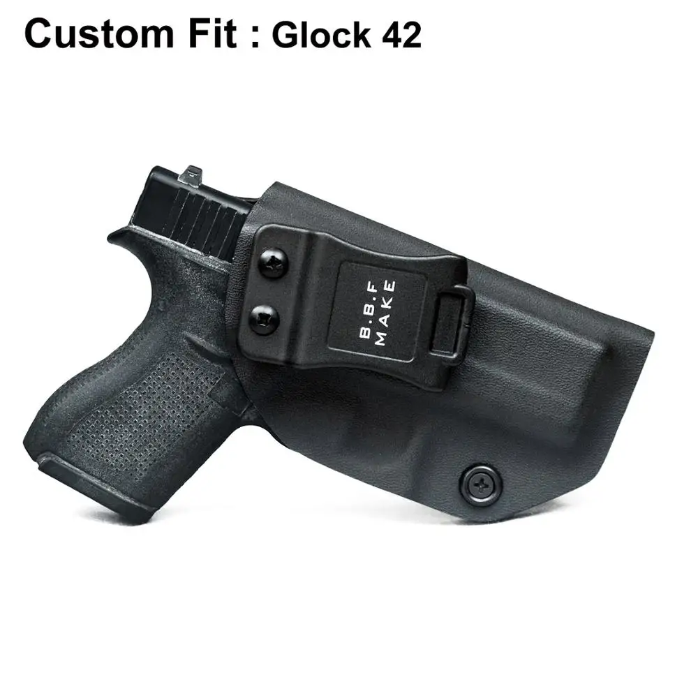 

B.B.F Make IWB KYDEX Holster Fits: Glock 42 Gun Holster Inside Concealed Carry Holsters Pistol Case Bag Guns Accessories KYDEX