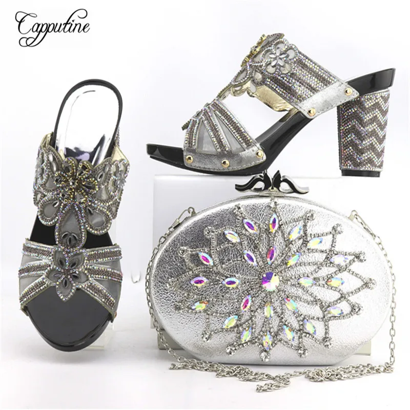 Buy Capputine Nigerian Style Rhinestone Party Shoes
