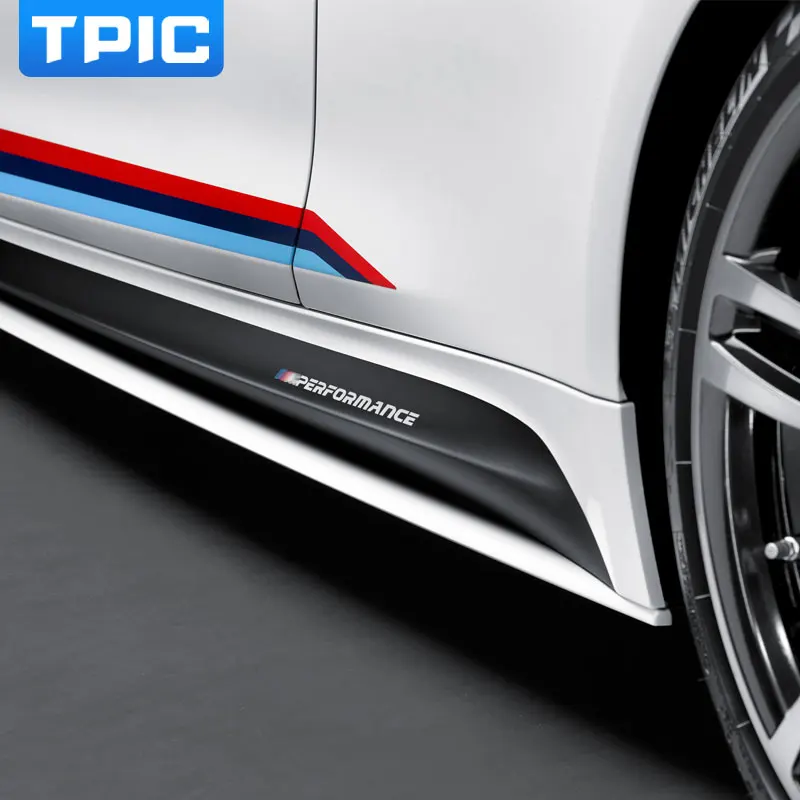 Accessoires de style de voiture m performance jupe latérale autocollant