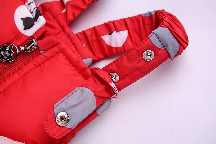 Детская зимняя одежда зимнее пуховое пальто для маленьких мальчиков и девочек Детские теплые куртки, верхняя одежда пальто+ штаны, комплект одежды из 2 предметов