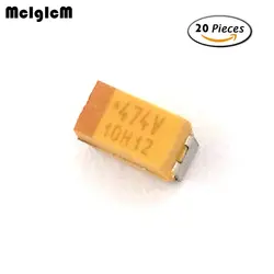 MCIGICM 20 штук 3216 470nF 35 V наземный танталовый конденсатор