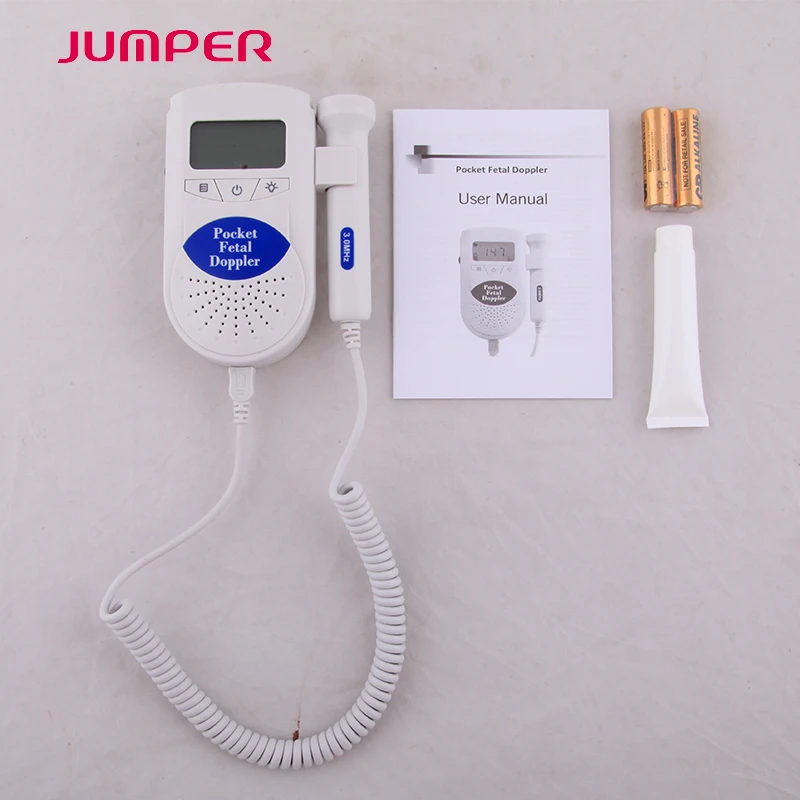 2018 Fetal Doppler Pocket Baby Heart Monitor for Pregnant woman 3MHZ Probe LCD Display Prenatal Baby Heart Beat Monitors