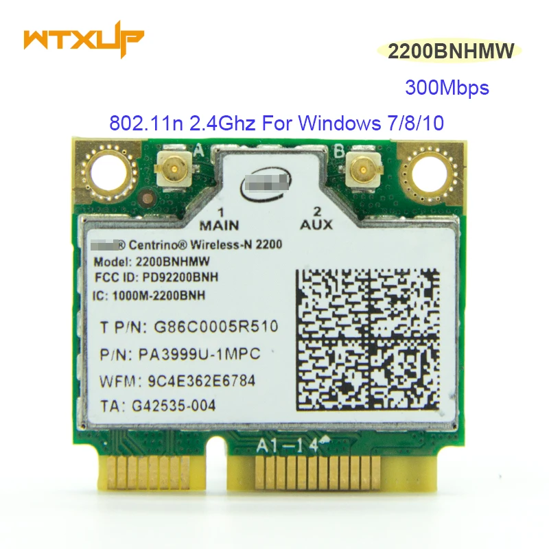 Мини PCI-e Беспроводная N для Intel центрино 2200 BNHMW WiFi WLAN карта 300 Мбит/с 802.11b/g/n Wi-Fi адаптер