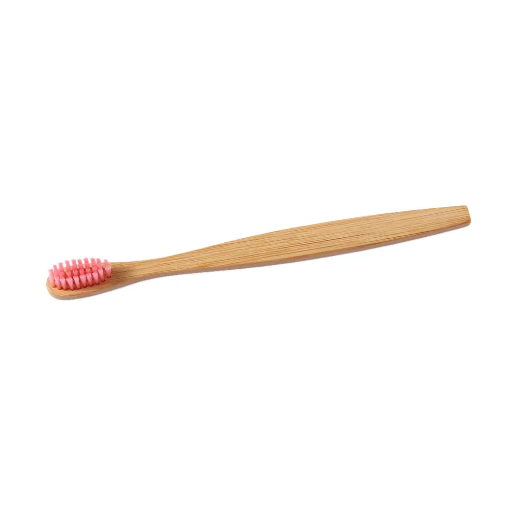 1PC Natural Bamboo Toothbrush Bamboo Charcoal Toothbrush Low Carbon Bamboo Nylon Wood Handle Toothbrush Portable Brush