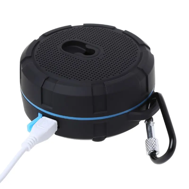IPX7 водонепроницаемые Bluetooth колонки Hi-Fi карабин музыкальный плеер Портативный Открытый 4,2+ EDR 40 Гц-20 кГц 400 мАч