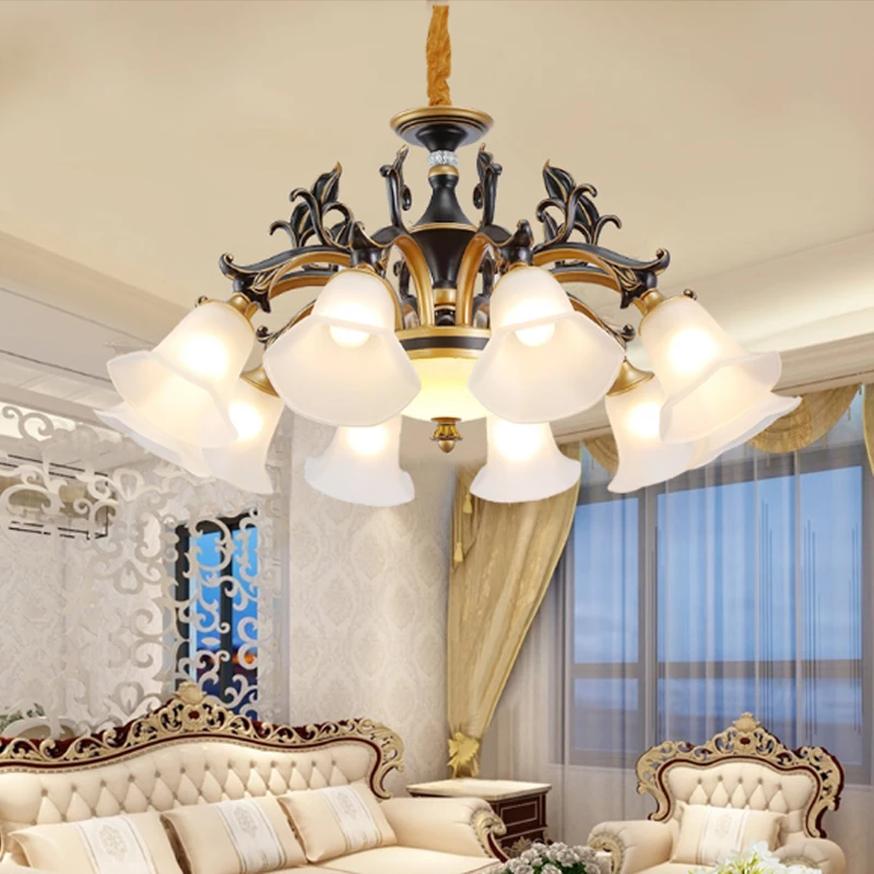 

Living room lamp Black Bronze chandelier lighting dining study bedroom crystal chandelier modern led chandeliers light fixture