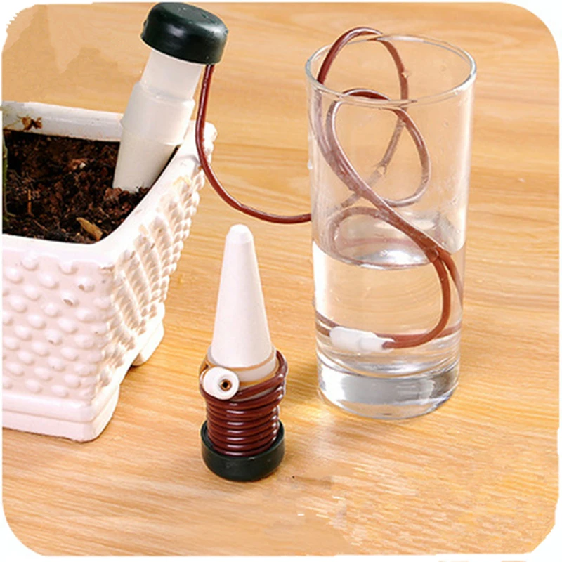 

2Pcs/set Automatic Watering Irrigation Kits Potted Houseplant Flower Device Drip Irrigation Set for Travel Trips