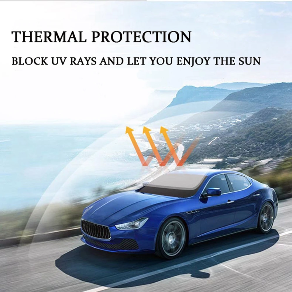 

SITAILE Car Sun Shade Window Foils UV Protection Film For Auto Black Window Tinting For Car 50X300CM Solar Protection Sun Shade