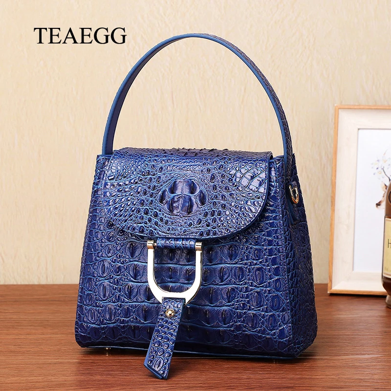 red Handtasche tasche Dame Geprägte Crossbody purple Echt Tasche Weiblichen Leder Teaegg Frauen Schulter blue Kuh Einzelnen Black BRqaT7In
