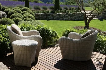 

wholesale waterproof vintage synthetic rattan outdoor hotel lounge furniture