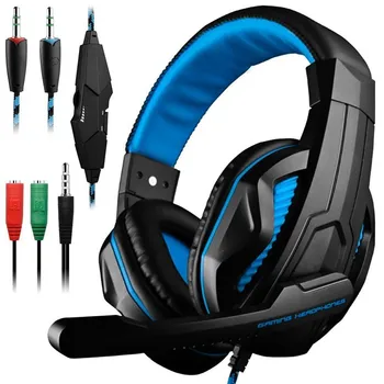 

Stereo Gaming Headset 7.1 For Xbox One PS4 Laptop Computer With Microphone 3.5mm Noise Cancelling Soft PU X2 Gamer Headphones