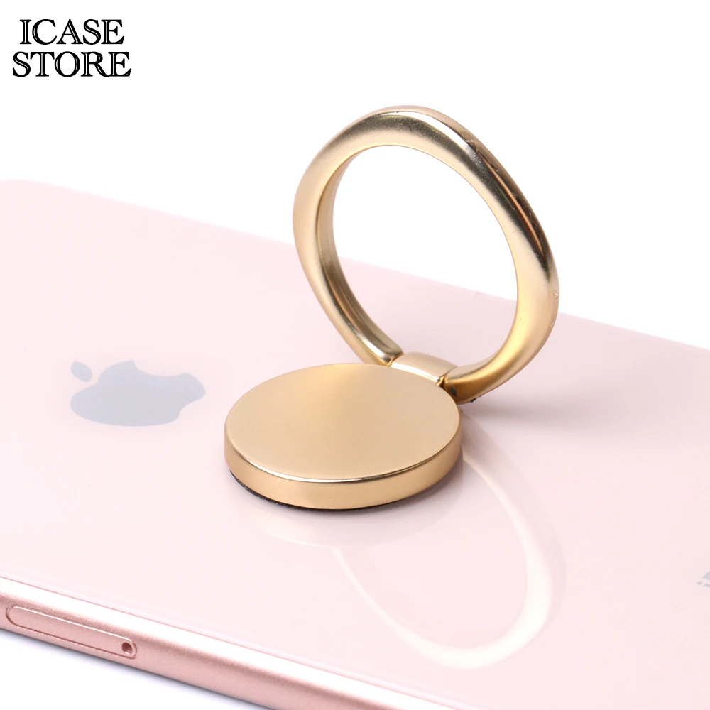 Ikase store Finger Ring Holder For Mobile Phone Universal Magnetic 360 Degree Metal Stand Holder For iPhone for Samsung