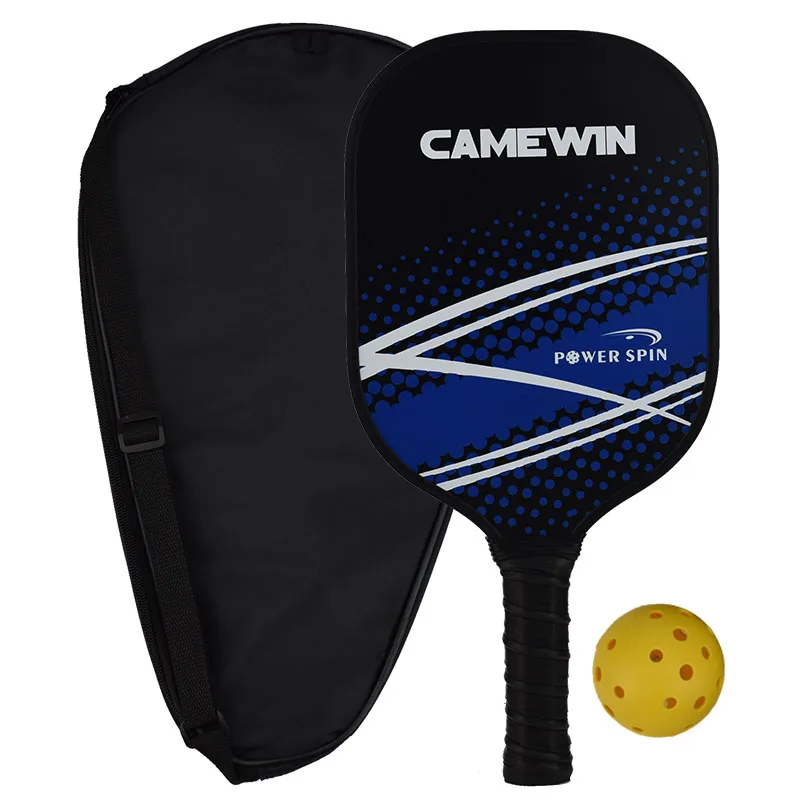 PADDLEwithCOVER1ball Pickleball Paddle графит уход за кожей лица полимерный соты Core ультра подушки сцепление низкопрофильный край гвардии - Цвет: PADDLEwithCOVER1ball