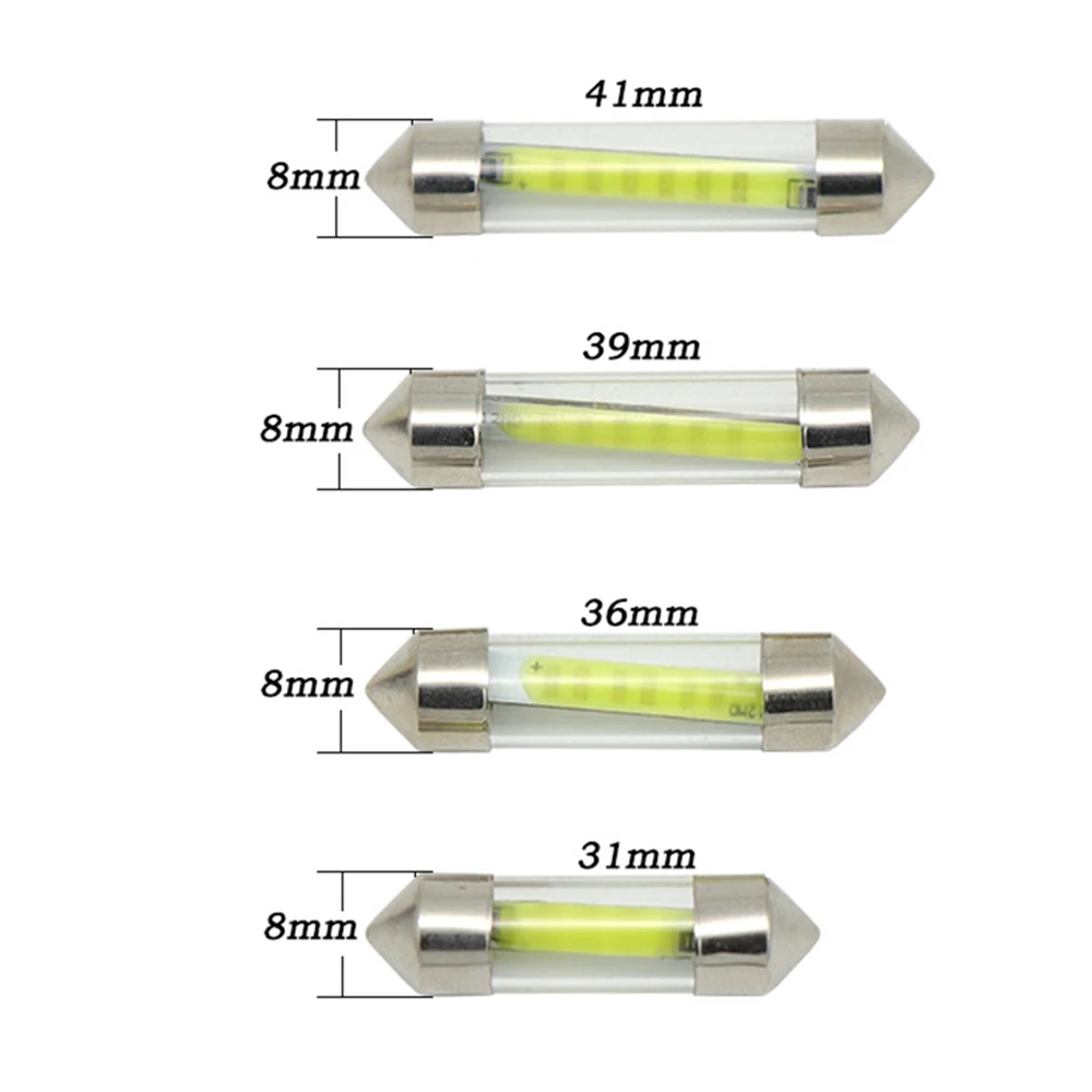 1 шт. 12 В гирлянда светодиодный 31 мм/36 мм/39 мм/42 мм лампа для чтения автомобильная лампа для парковки C5W светодиодный Размер Внутренняя купольная лампа для чтения двери
