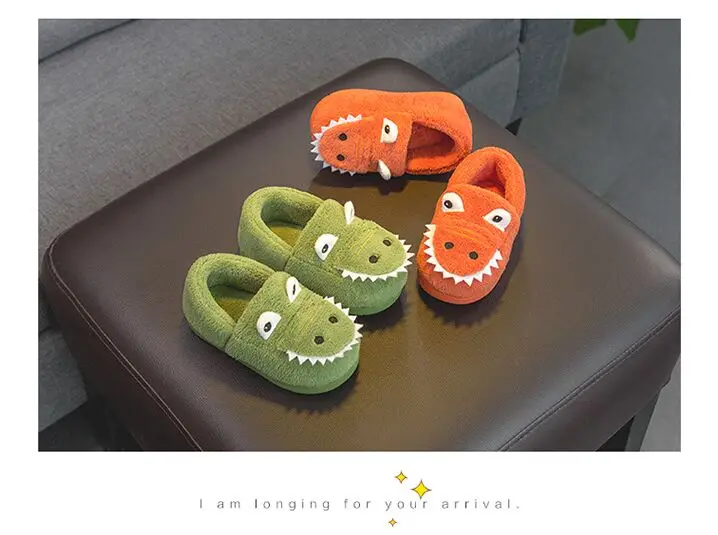 Feitos na China Crianças Interior Macio Pele Algodão Sapatos Quarto Bebê Anti-deslizamento Inverno Chinelos Quentes 2020 9 Toys & Sports
