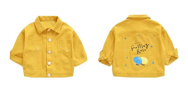 LILIGIRL/пальто для девочек; модные куртки для маленьких девочек; пальто для мальчиков с рисунком зонтика; верхняя одежда; От 2 до 5 лет; Детские однотонные Топы