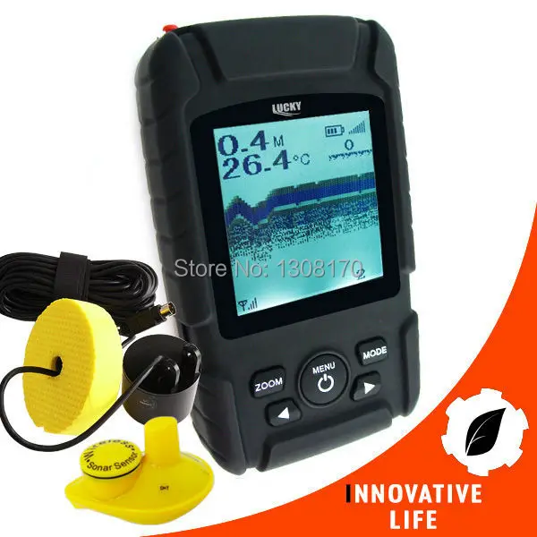 

FF-718Li LUCKY Rechargeable Waterproof 2-in-1 Fish Finder Sonar Transducer 328ft / 100m and 180m , Wired & Wireless Sensor