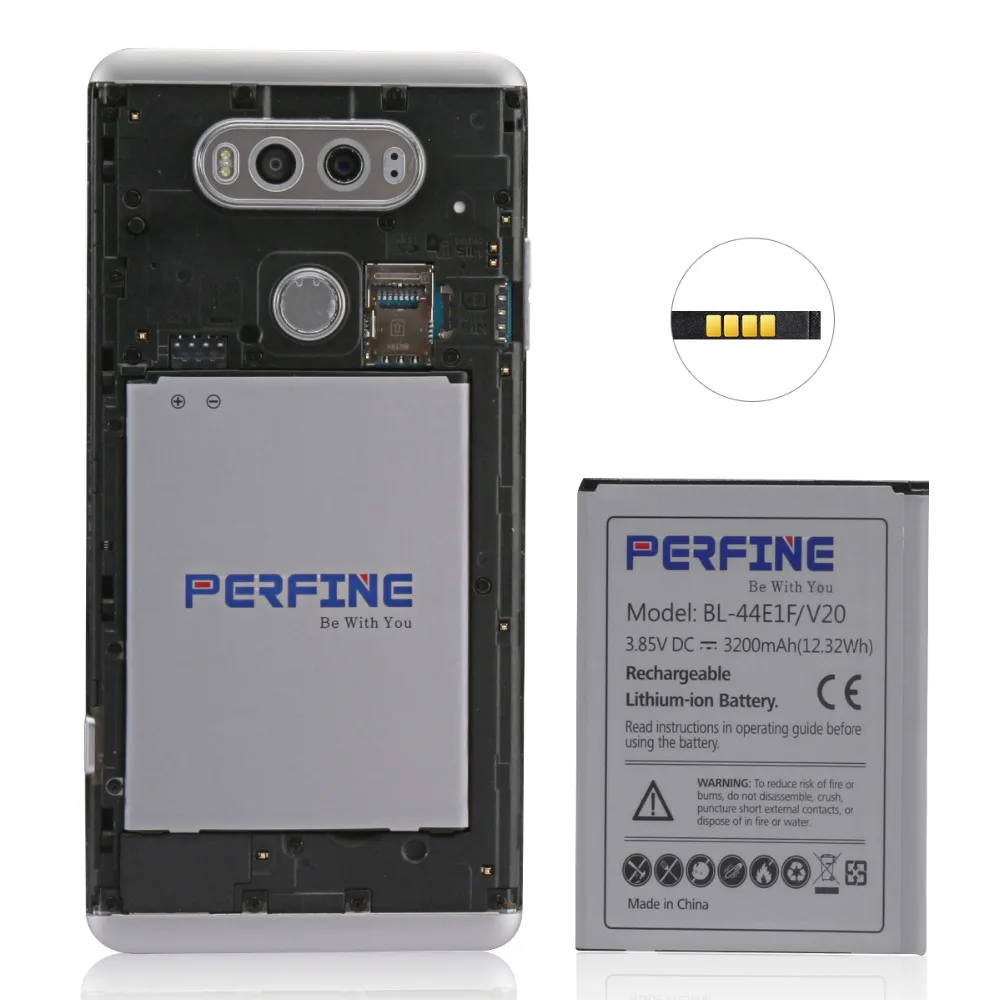 Perfine BL-44E1F Батарея 3200 мА/ч, для LG V20 VS995 US996 LS997 H990DS H910 H918 литий-ионная