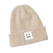 DOUDOULU оверсайз унисекс модный шикарный вязаный громоздкий мешковатые кепки Мужская зимняя шапка Sombrero de la gorrita tejida# WMEW