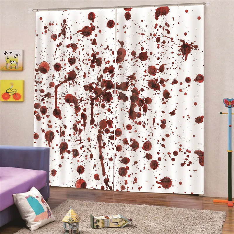 

3D Digital Print Horrible blackout curtains for kitchen window custom made Textiles shades 2 panel Home Decor Draps AP25