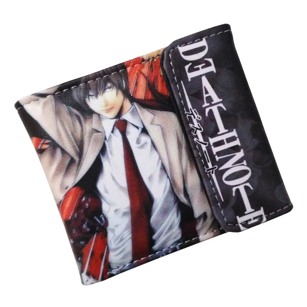 

Anime Death Note High Quality PU Short Wallet Lawliet & Yagami Light Purse with Button
