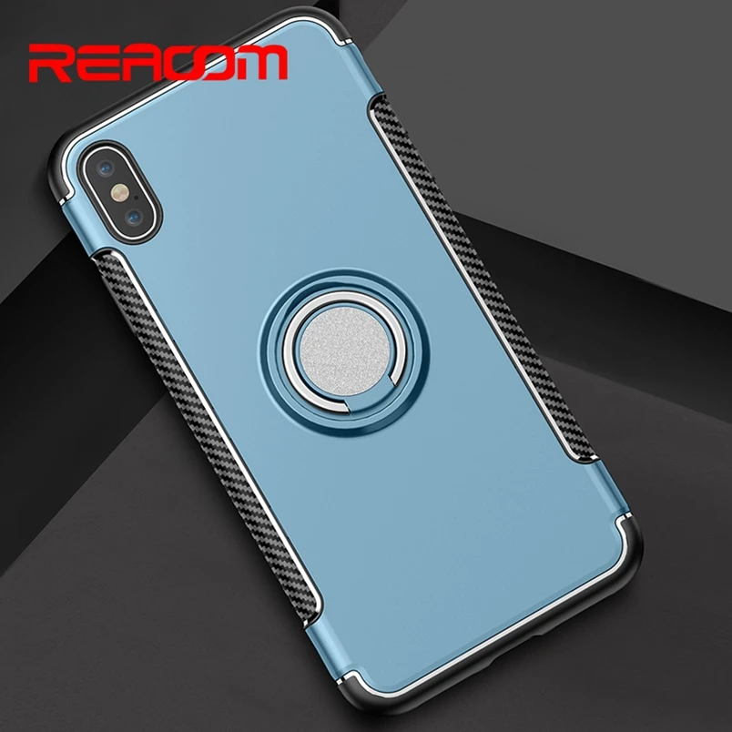 Magnetic Car Holder Phone Case for iPhone 8 plus Cover Finger Ring Stand Coque XR XS Max X 6 7 Full Protect |