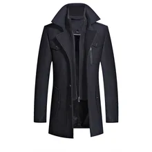 Новое повседневное толстое шерстяное зимнее пальто для мужчин хорошее качество двойной цвет Mannen Jassen зима