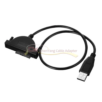 

10PCS/USB 2.0 to Slimline SATA 7+6 13Pin for DVD CR-ROM Drive Adapter Cable