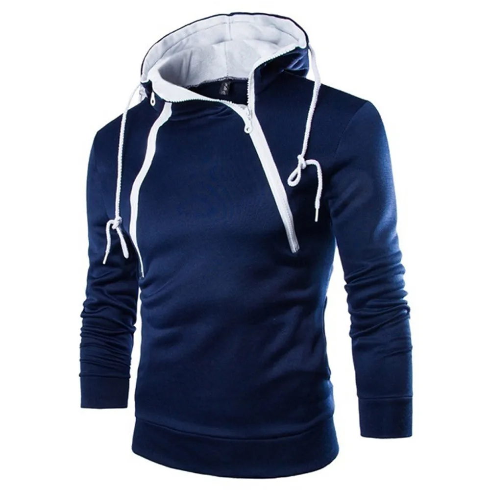 

mens hoodies sweatshirts Men's Long Sleeve Patchwork Hoodie Hooded streetwear men Top Outwear hip hop hoodies Coat